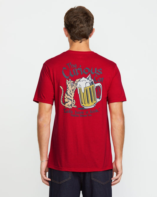 Men's Curious Cat Short Sleeve Tee
