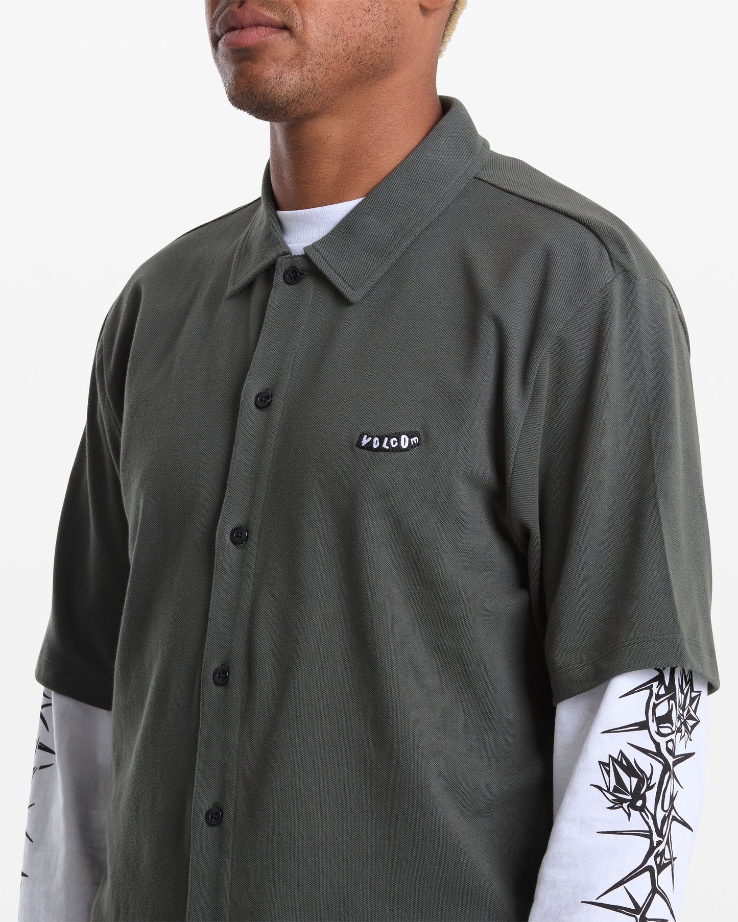 Men's Chavo Button Down Short Sleeve Tee