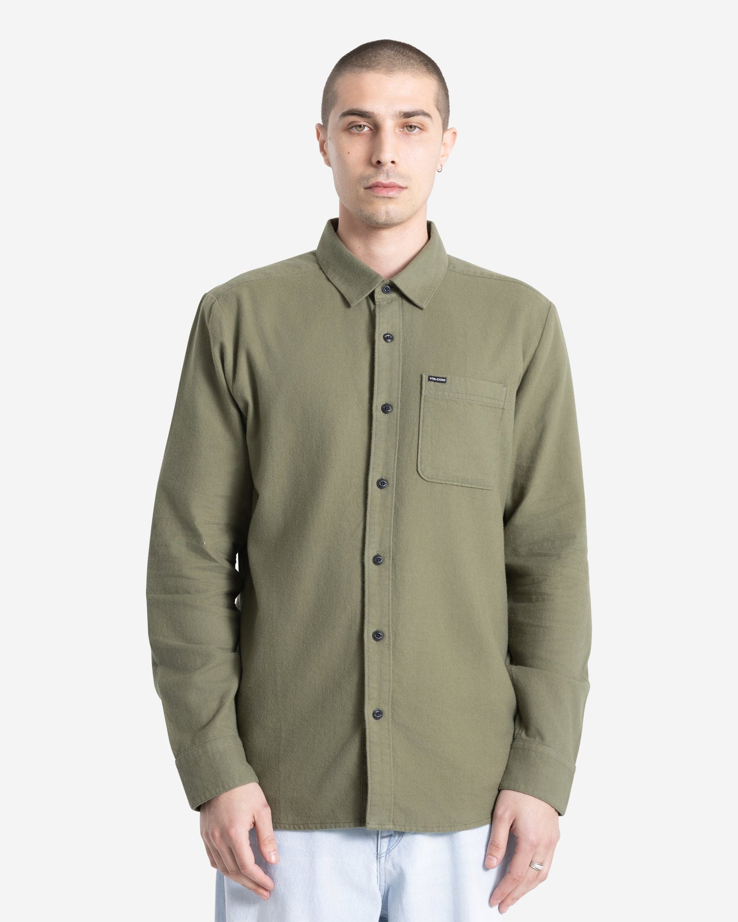 Men's Caden Solid Long Sleeve Shirt