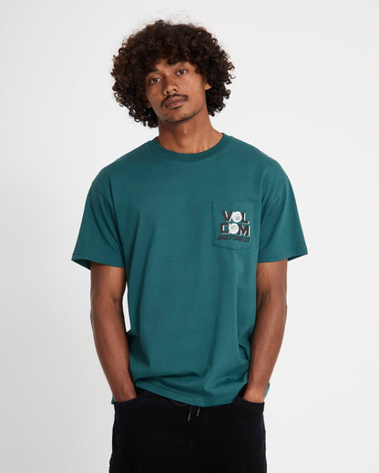 Men's Parted Out Pocket Short Sleeve Tee