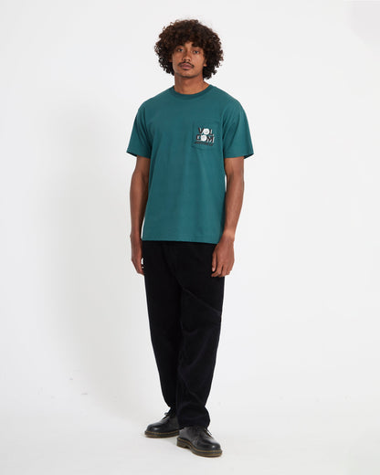 Men's Parted Out Pocket Short Sleeve Tee