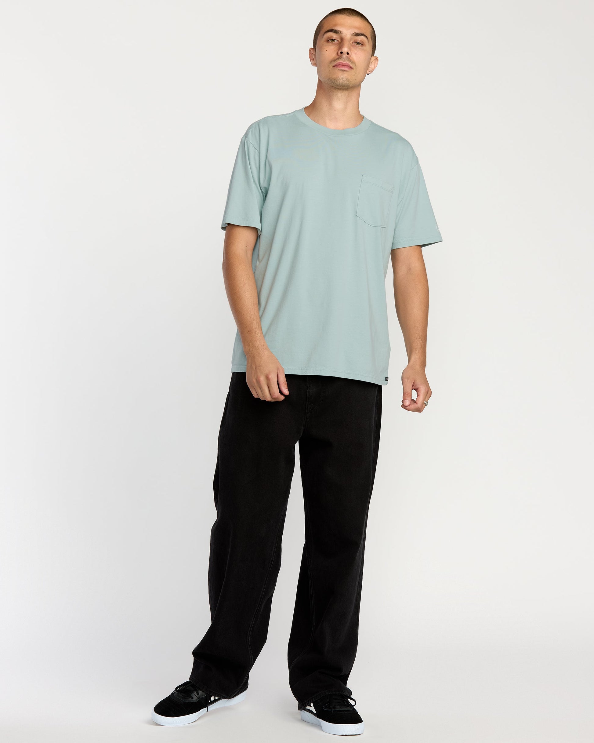 Men's Solid Short Sleeve Pocket Tee