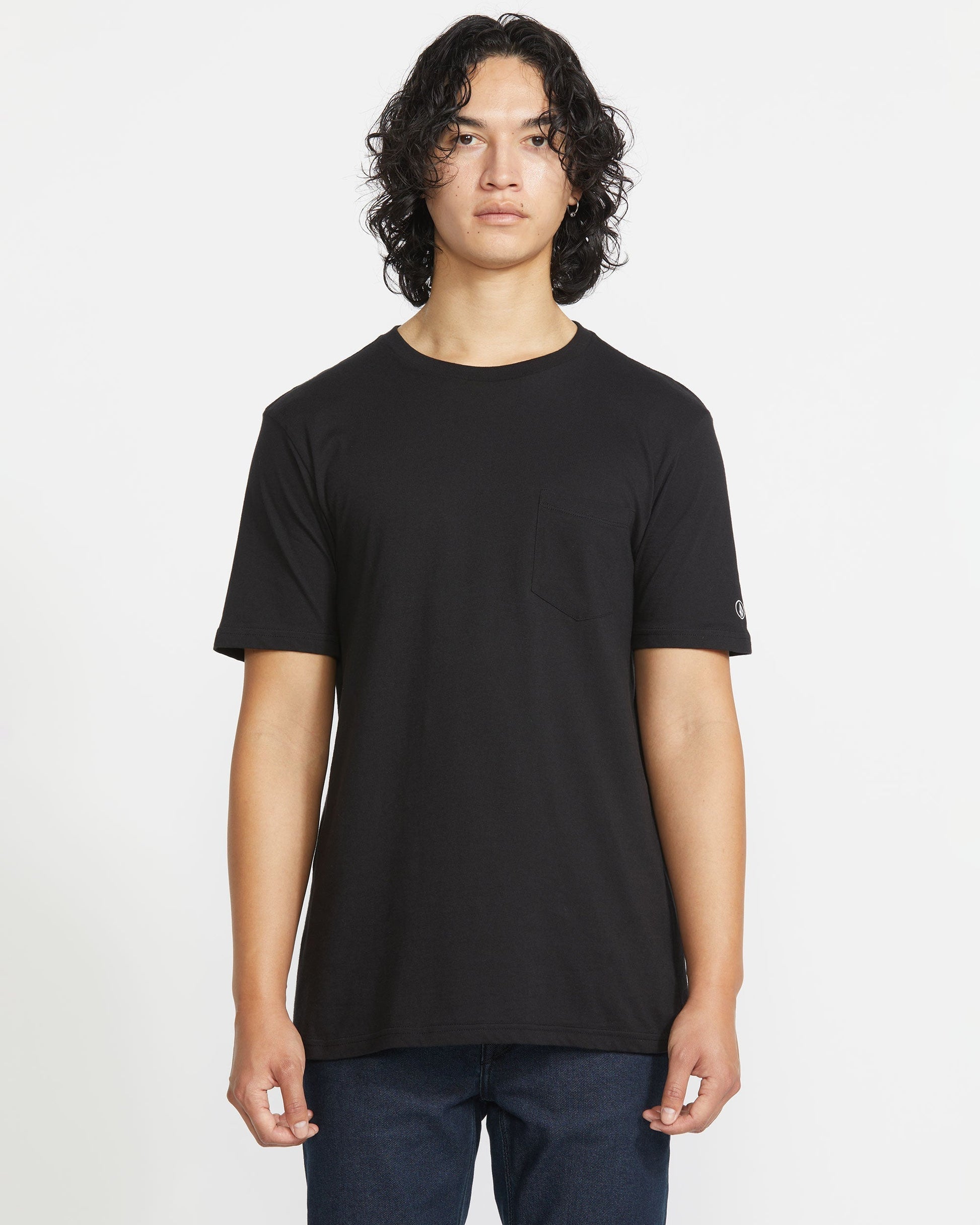 Men's Solid Short Sleeve Tee Pocket Tee