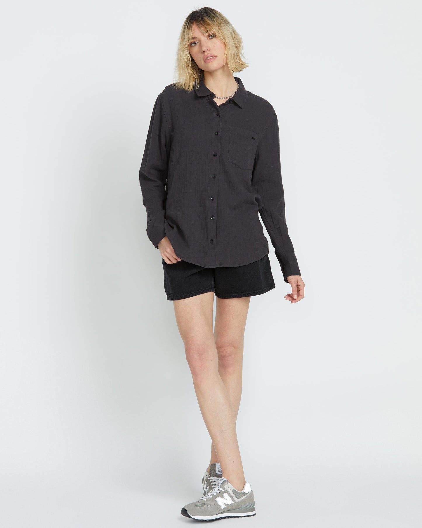 Women's Lil Button Up Long Sleeve Shirt