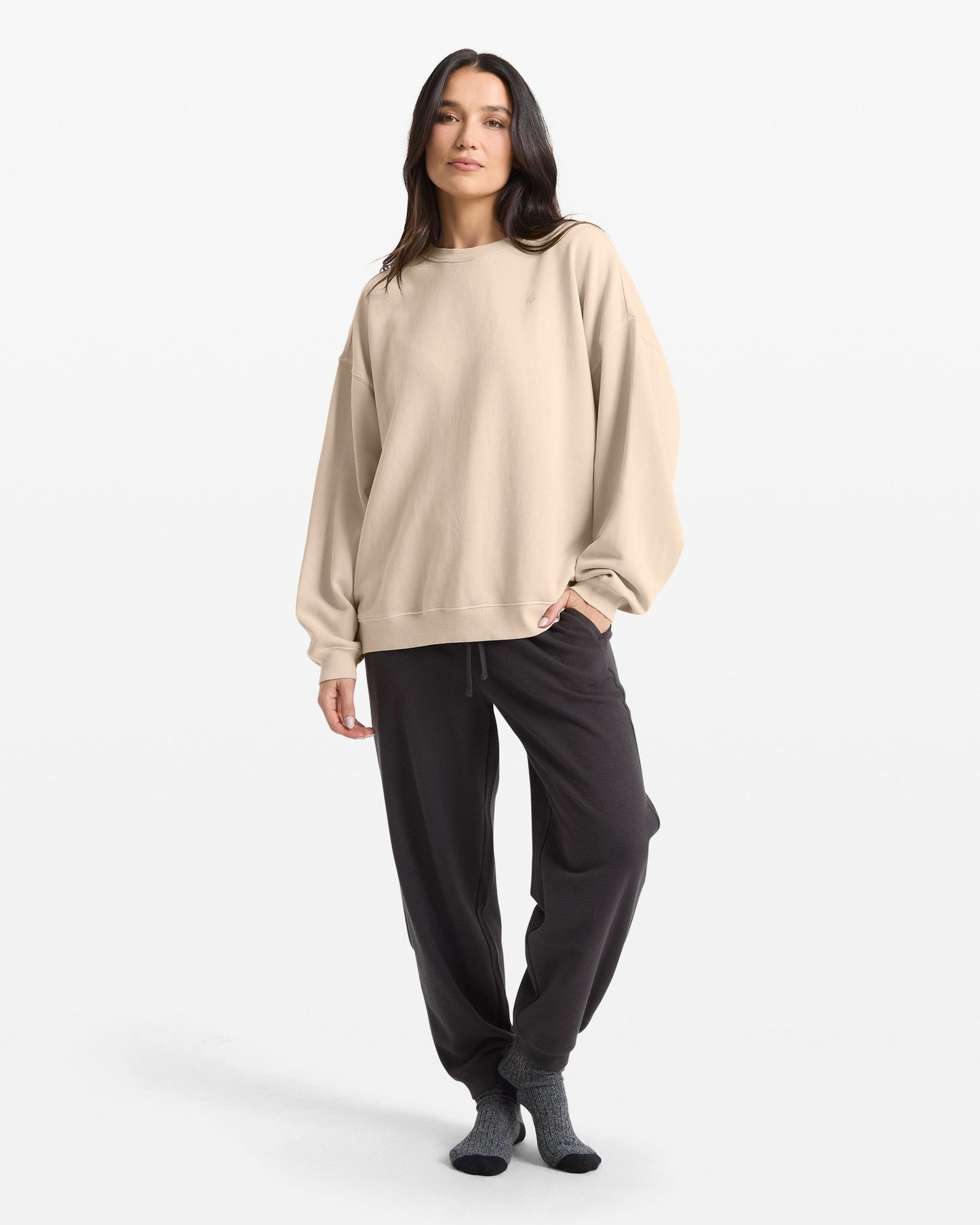 Women's Stone Soft Crew