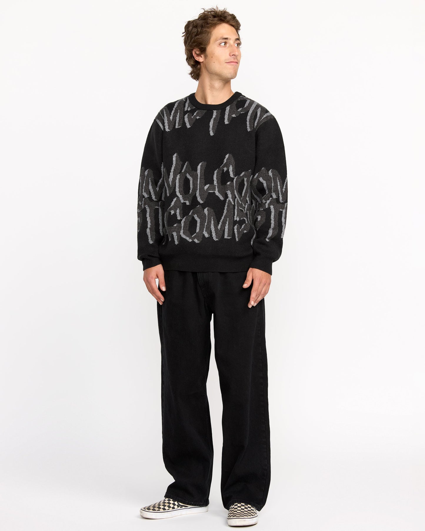 Men's Stone Jacquard Sweater