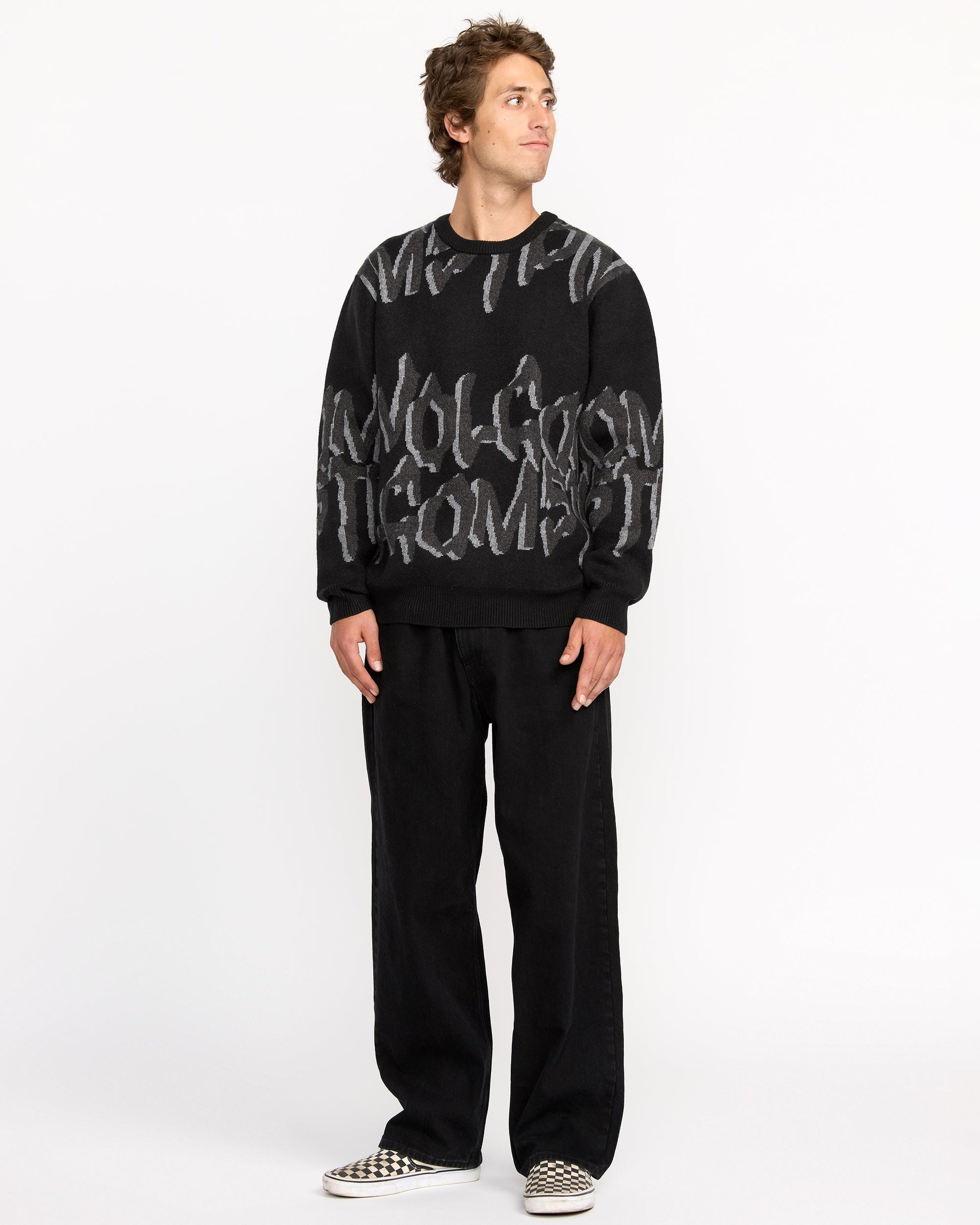 Men's Stone Jacquard Sweater