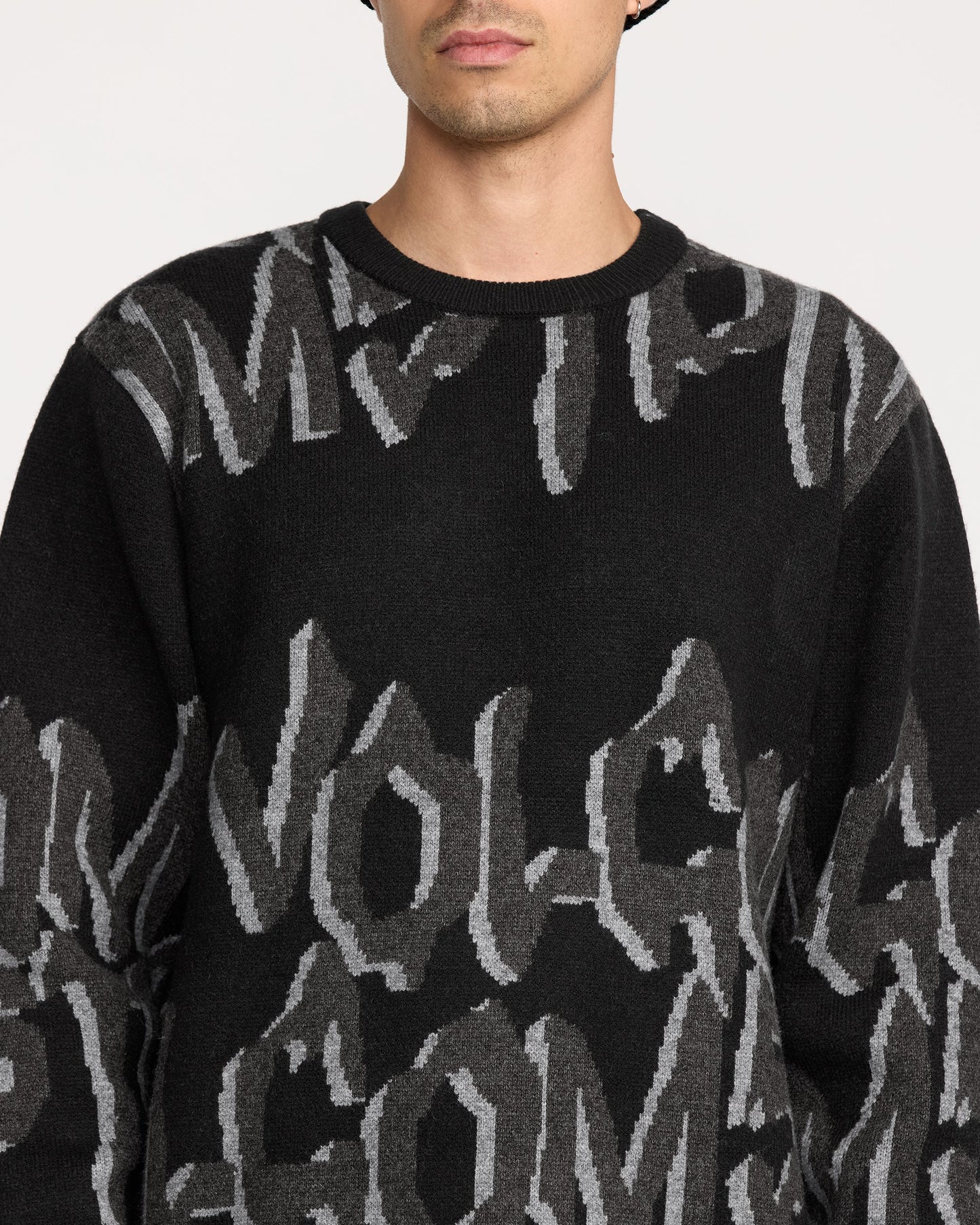 Men's Stone Jacquard Sweater