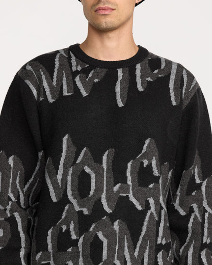 Men's Stone Jacquard Sweater