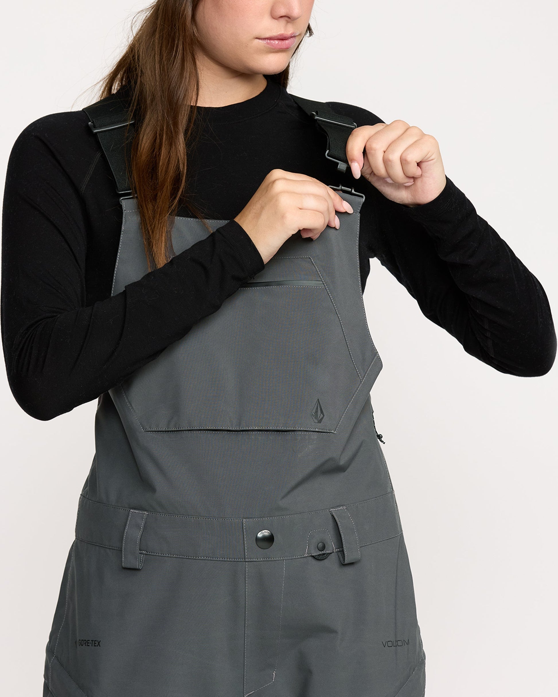 Women's Ash Stretch Gore Bib Overall