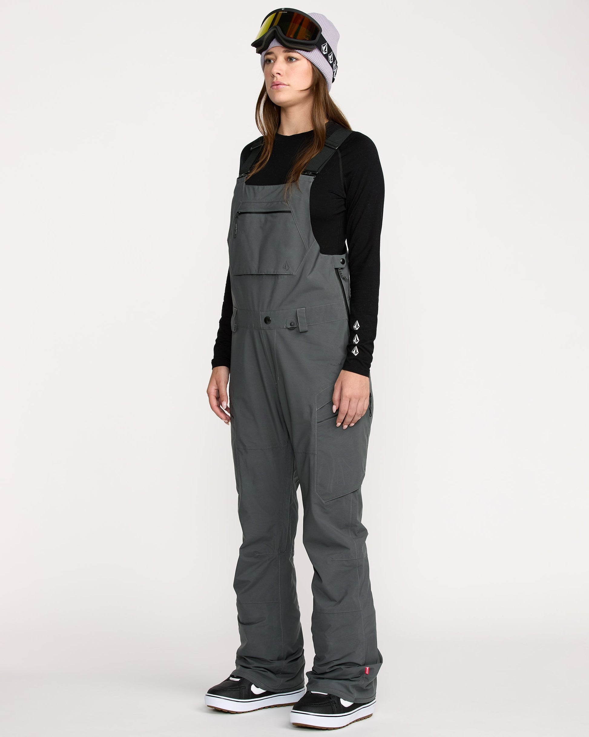 Women's Ash Stretch Gore Bib Overall